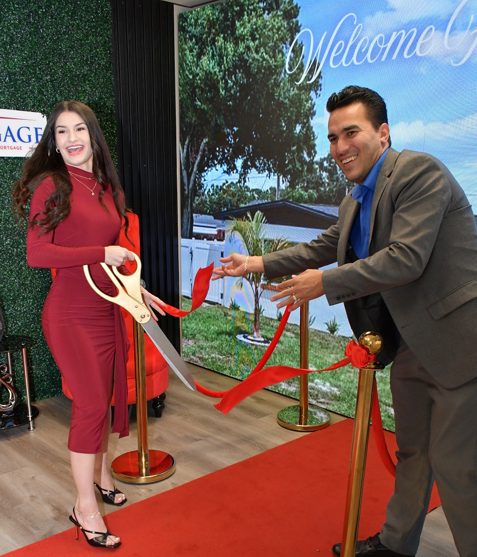 Happy homeowner closing