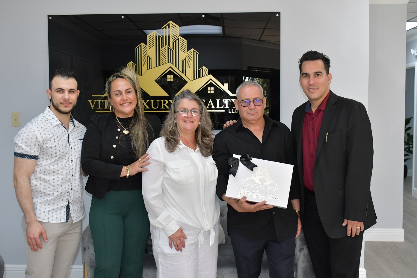 Happy homeowner closing